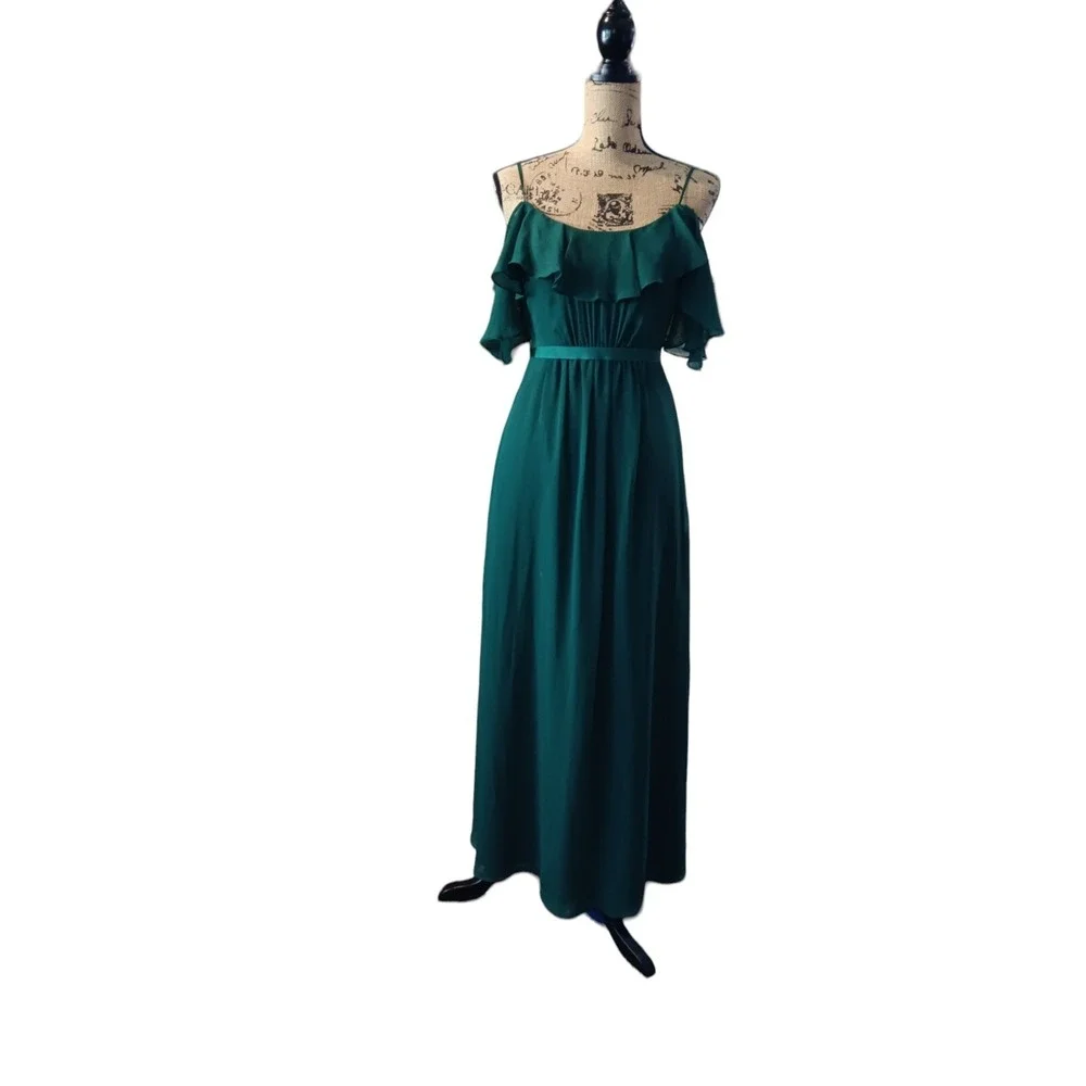 david's bridal off the shoulder bridesmaid dress Off-the-Shoulder Satin A-Line Bridesmaid Dress
